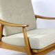 Beige boucle german bund armchair, 1970s