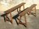 Pair of farm benches 150 cm