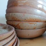 Lot of 6 sandstone soup plates