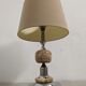 Living room lamp in onyx and chrome metal of the 70s
