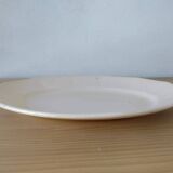 Oval dish Digoin Sarreguemines powder pink