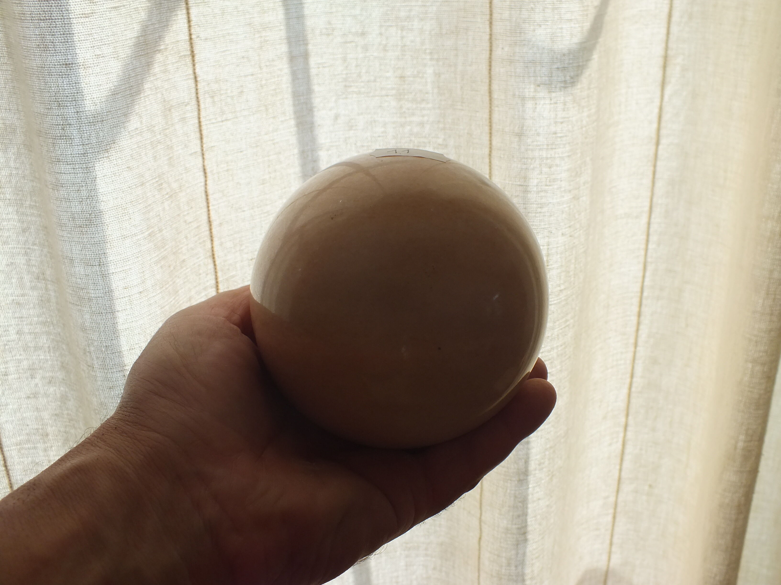 Decorative mineral ball or sphere of marble or other No. 11