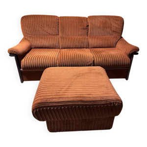 Canapé vintage en velours