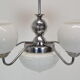 Art deco chrome chandelier,1930's.