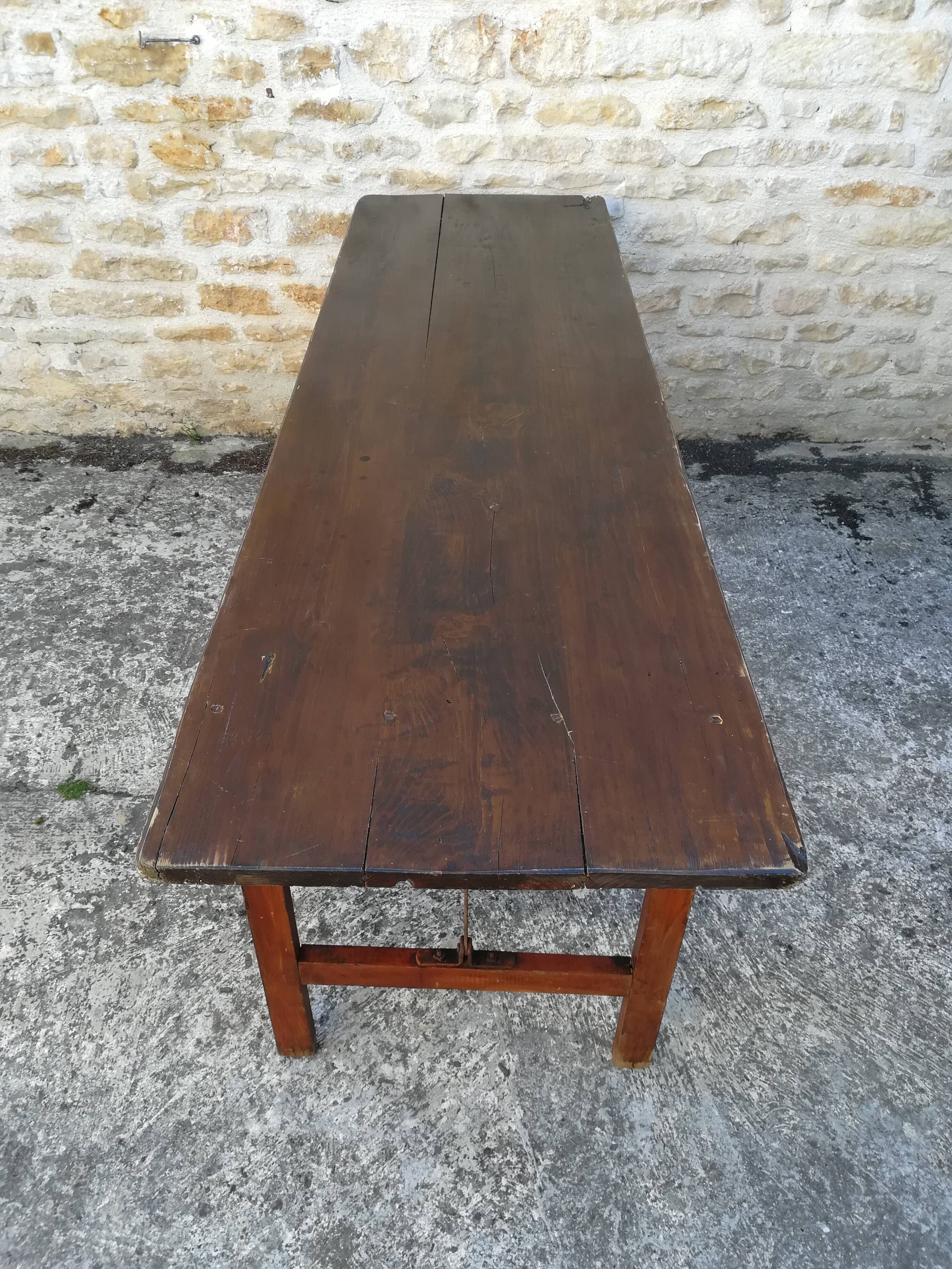 Folding brewery table