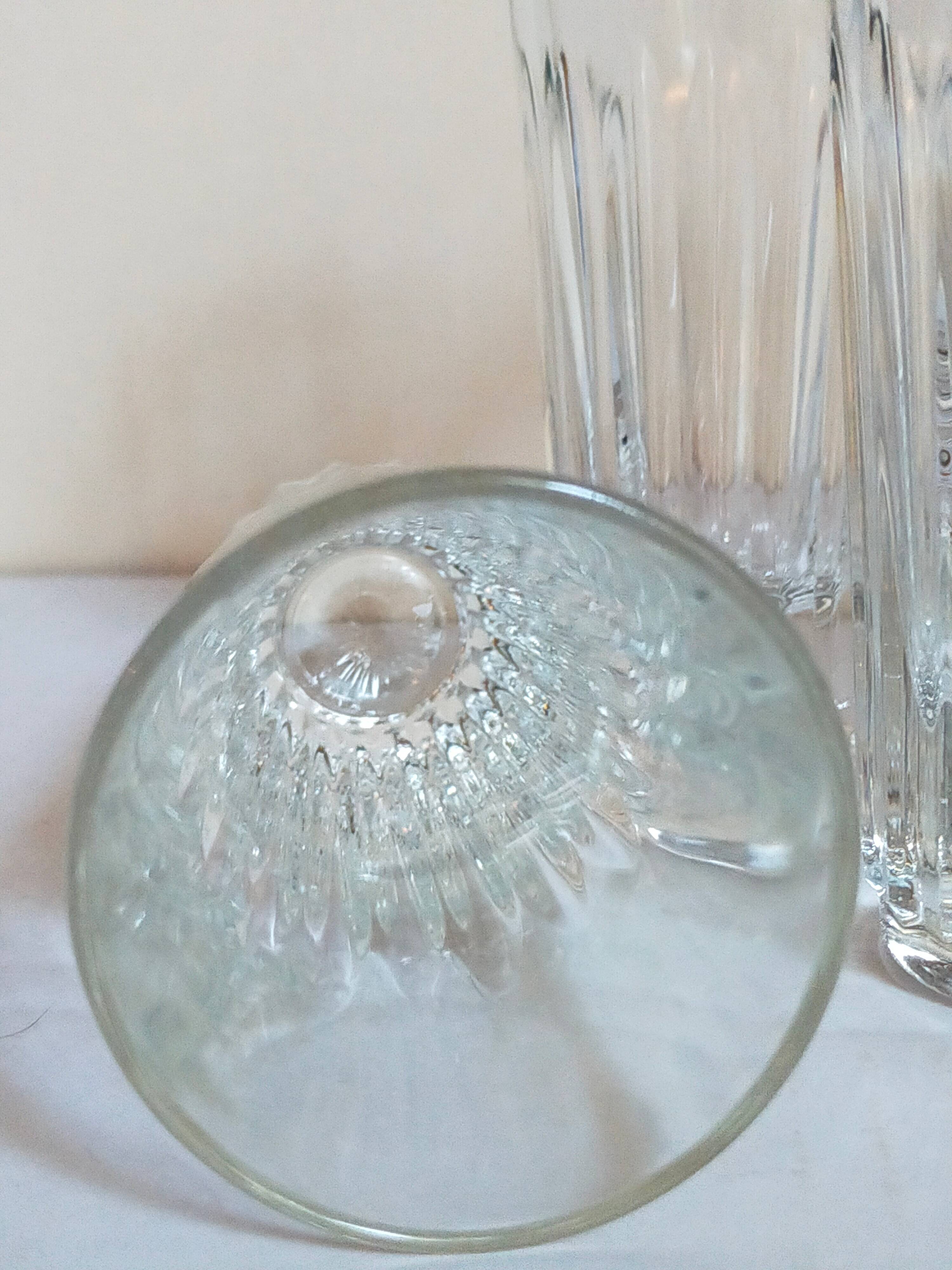 Six verres à anisette de bistrot vintages