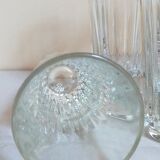 Six verres à anisette de bistrot vintages