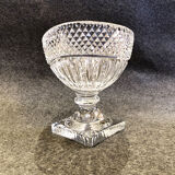 Coupe en cristal taillé, fin XIXe siècle