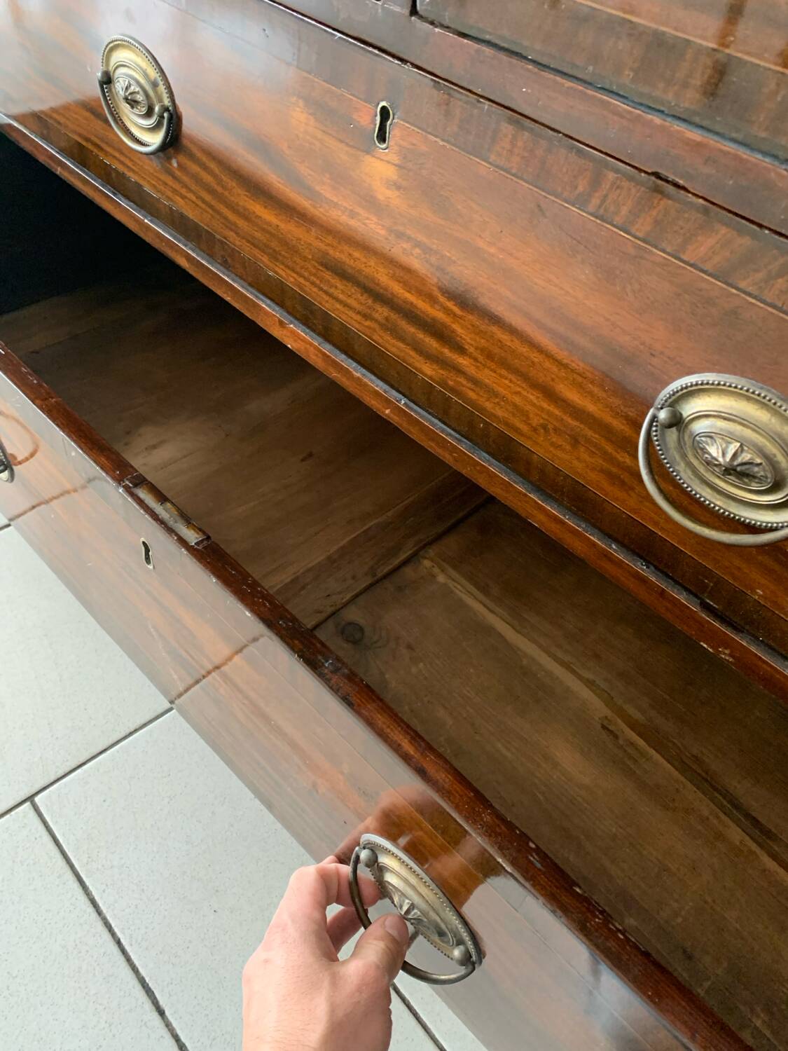 Old English Slope Desk 19th Century