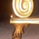 Louis XVI style gilded wooden floor lamp