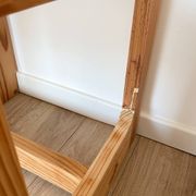 Ensemble de 4 chaises en bois et cannage - années 1960-70
