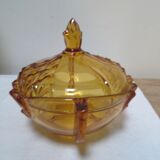 Bonbonnière en verre cristal