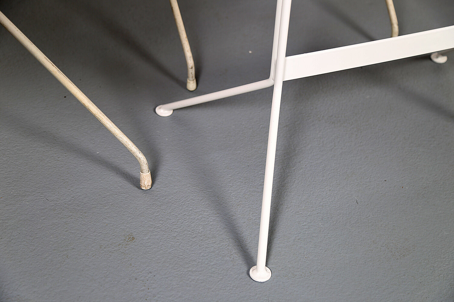 French mid-century vintage garden set designed by Raoul Guys (attributed) 3 chairs and a table