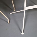 French mid-century vintage garden set designed by Raoul Guys (attributed) 3 chairs and a table