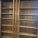 1900 walnut display case