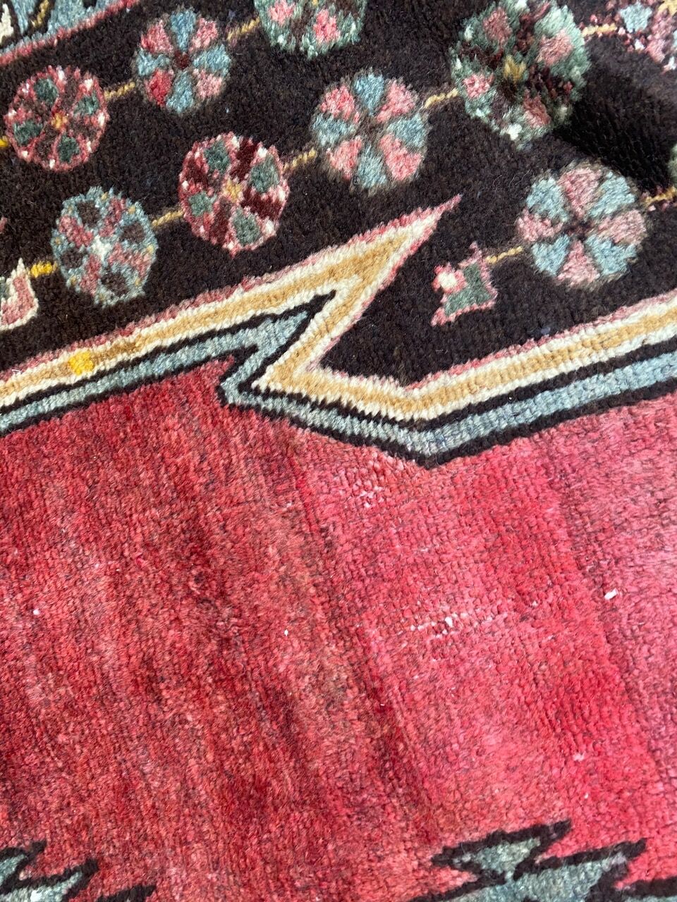 Tapis ancien persan de mazlaghan 126x198 cm