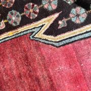 Ancient Persian mazlaghan carpet 126x198 cm