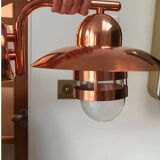 Exterior copper wall light