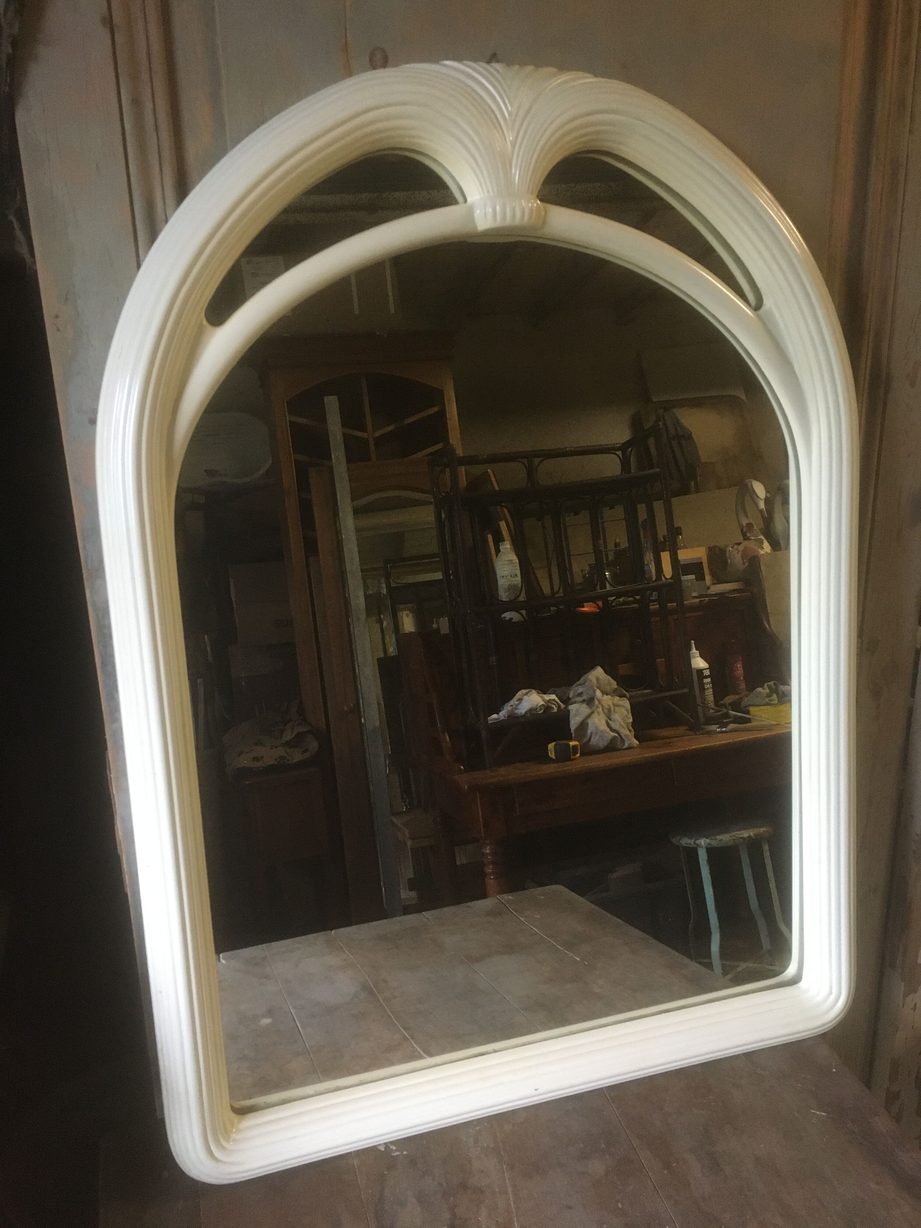 Miroir style art déco en plastique, années 60/70