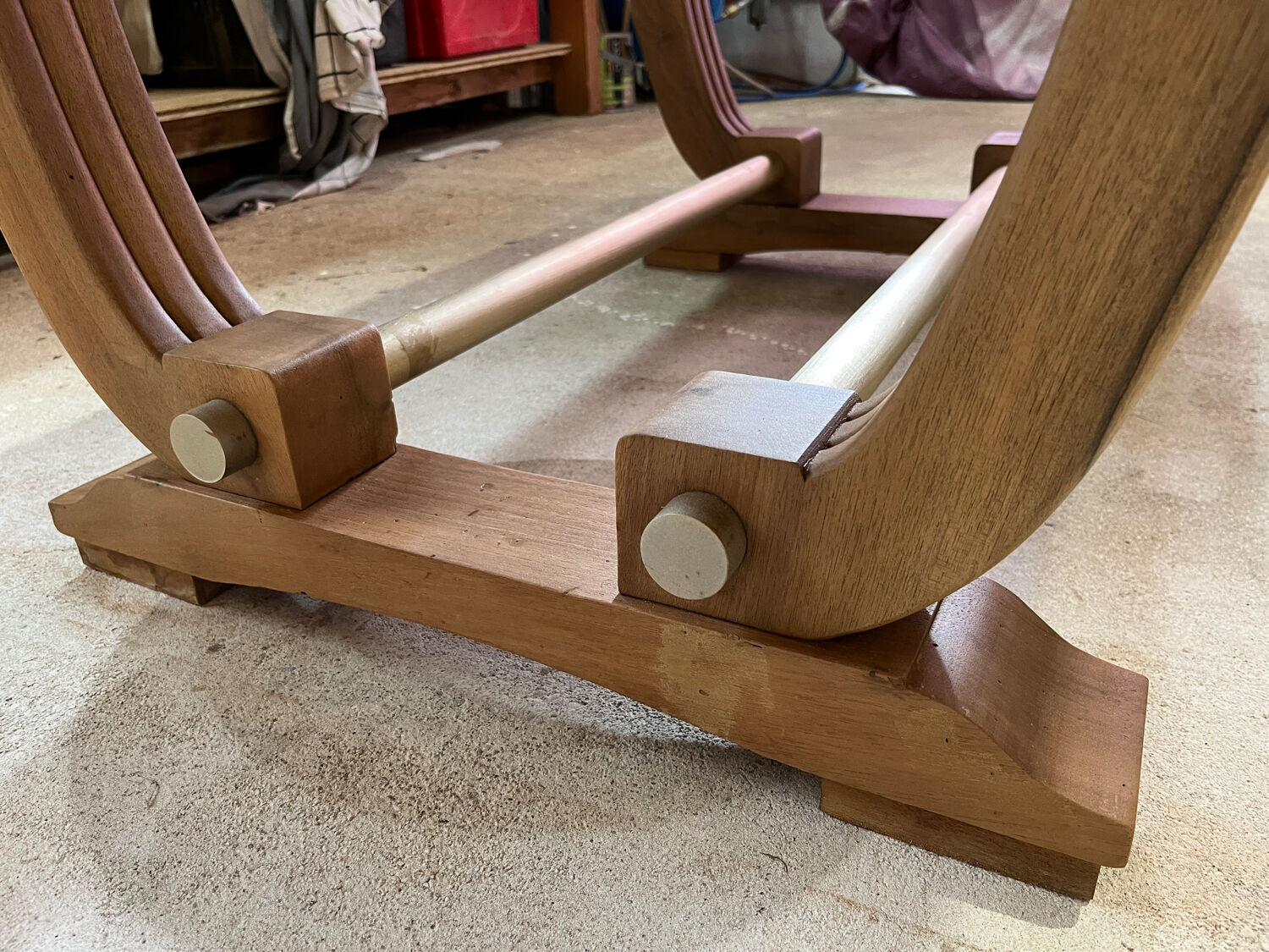 Art Deco table with extensions.