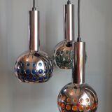 Mid Century Cascade suspension with 3 light points, Massive Belgium 1960