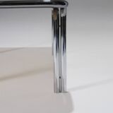 Marble and Tubular Metal Coffee Table, 1970s