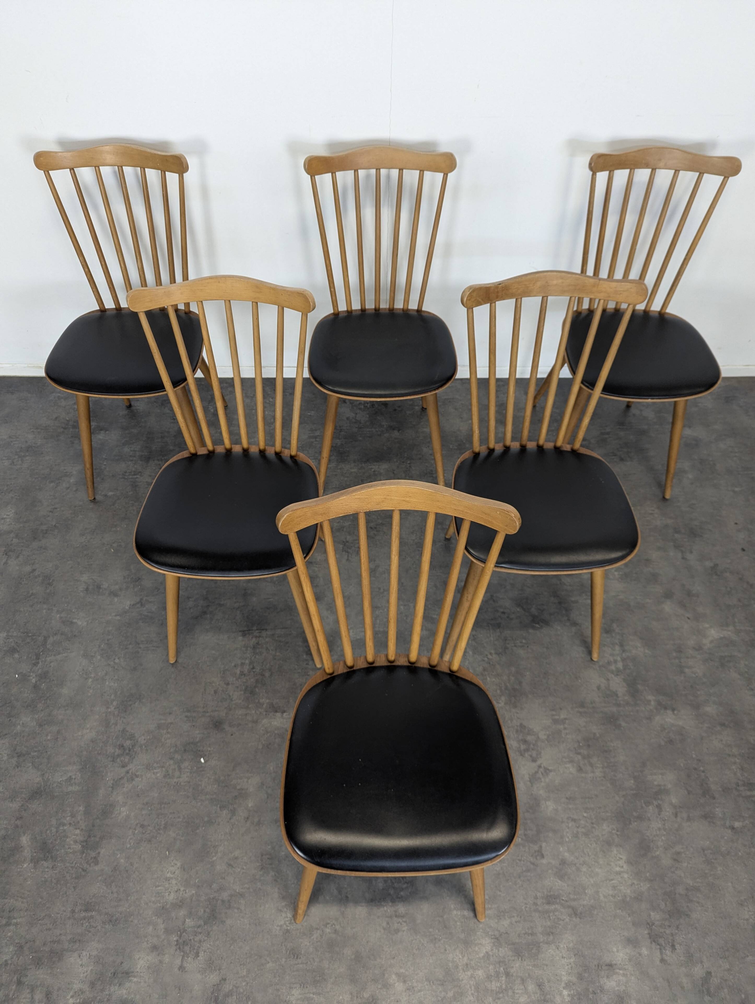 Set of 6 Sonate model chairs by Baumann