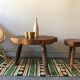 Brutalist oak coffee table