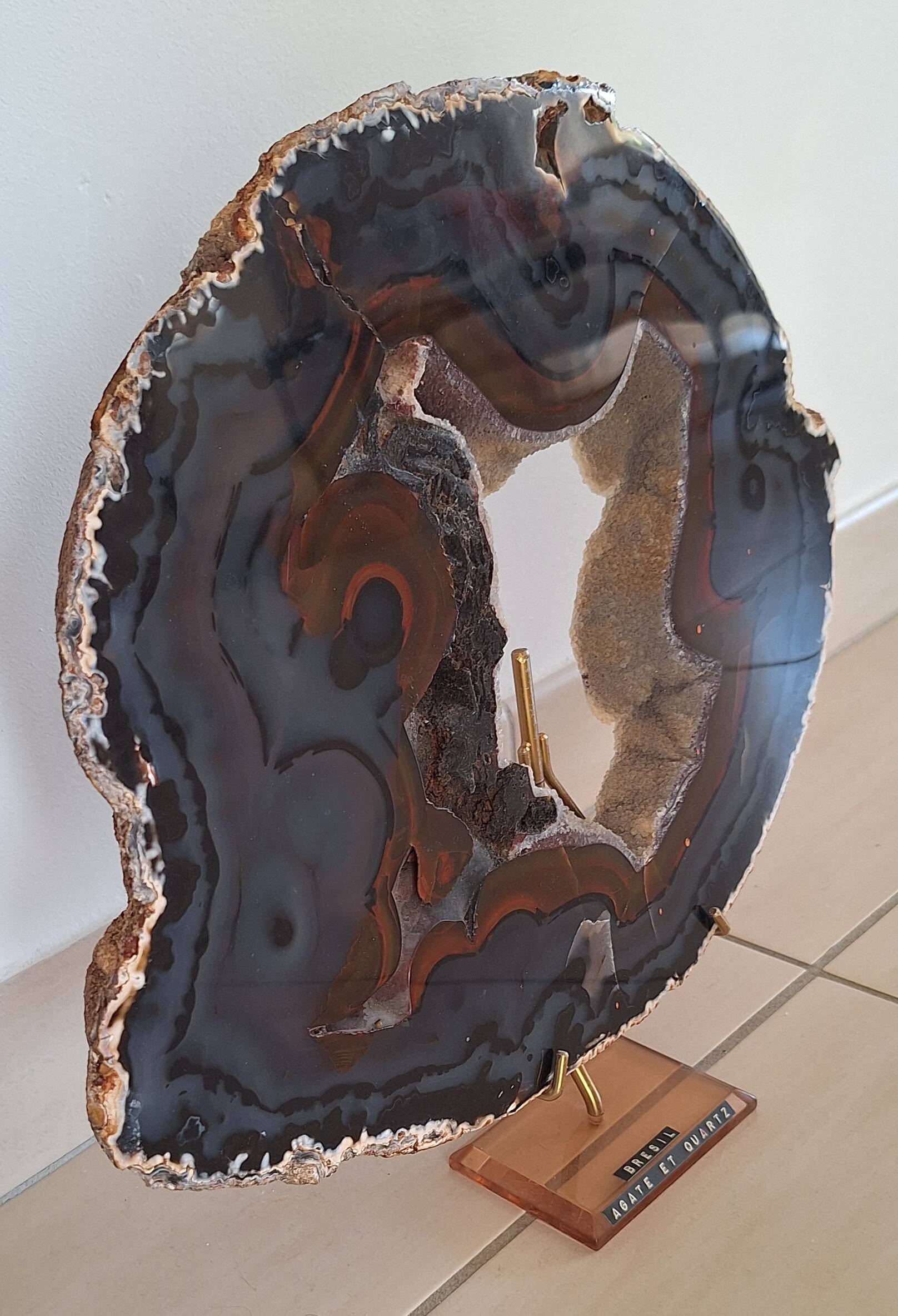 Agate geode from Brazil