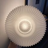 Molded glass flower wall light
