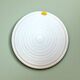 Art Deco White Glass Round Ceiling or Wall lamp