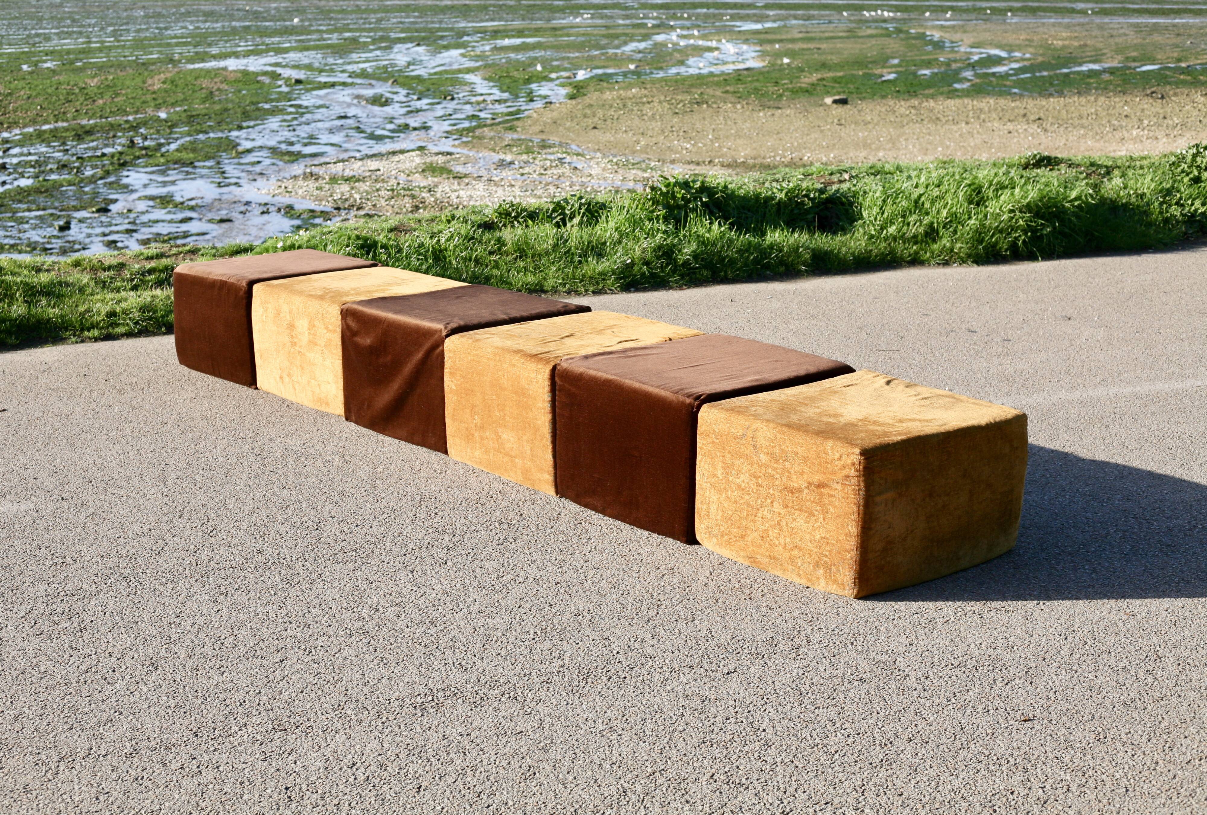 Minimalist sofa, 1970s, modular.