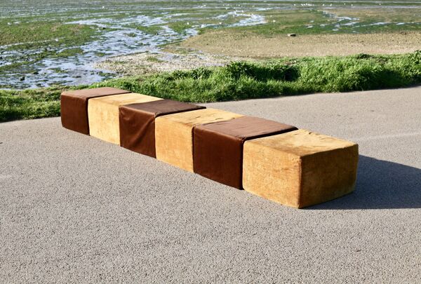 Canapé minimaliste, années 70, modulable.