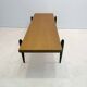 Large 1950s modernist coffee table – sculptural black base