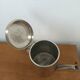 Silver-plated hammered metal teapot Art Deco