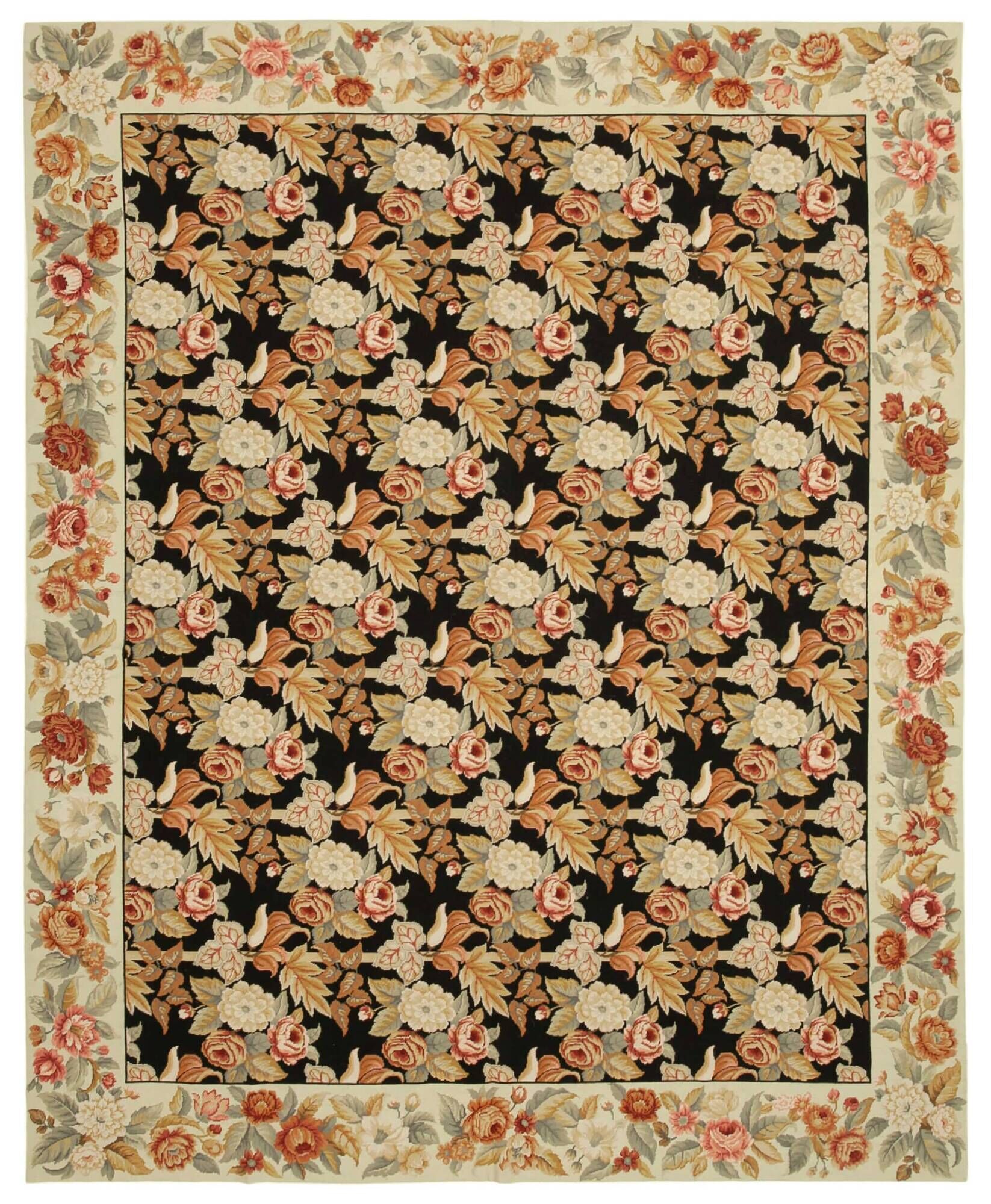 Handmade Vintage Flatweave Needlepoint Kilim 245 cm x 304 cm