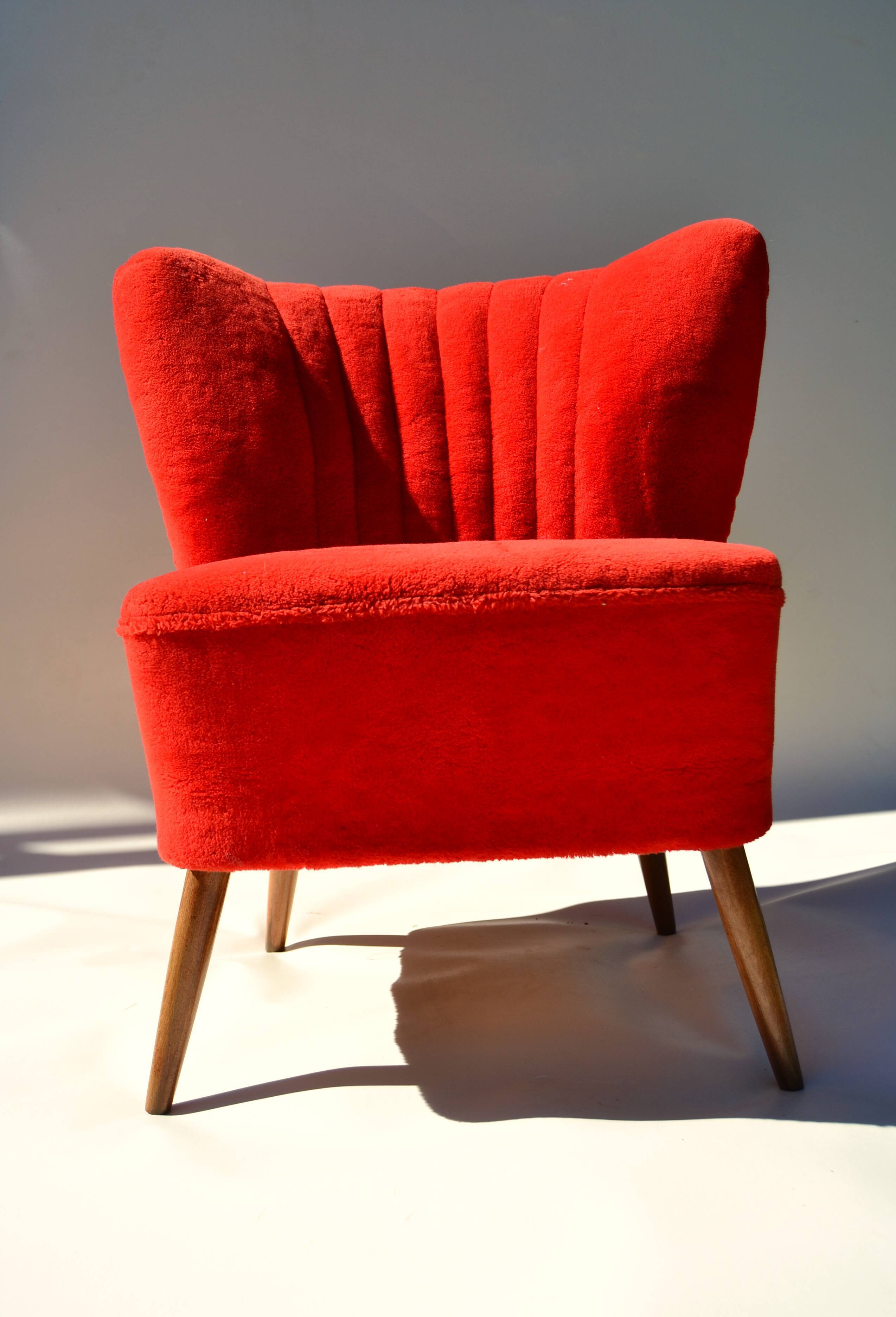 Red armchair 60s