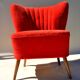 Fauteuil rouge années 60