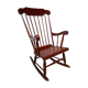 Rocking chair 50s in solid wood