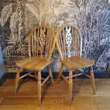 Pair of vintage Windsor chairs