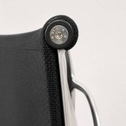 Charles Eames High-Back Aluminium Group Swivel Chair by ICF, Italy – Black