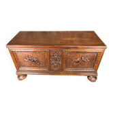 Antique Carved Solid Oak Chest – 2nd Half of the 18th Century