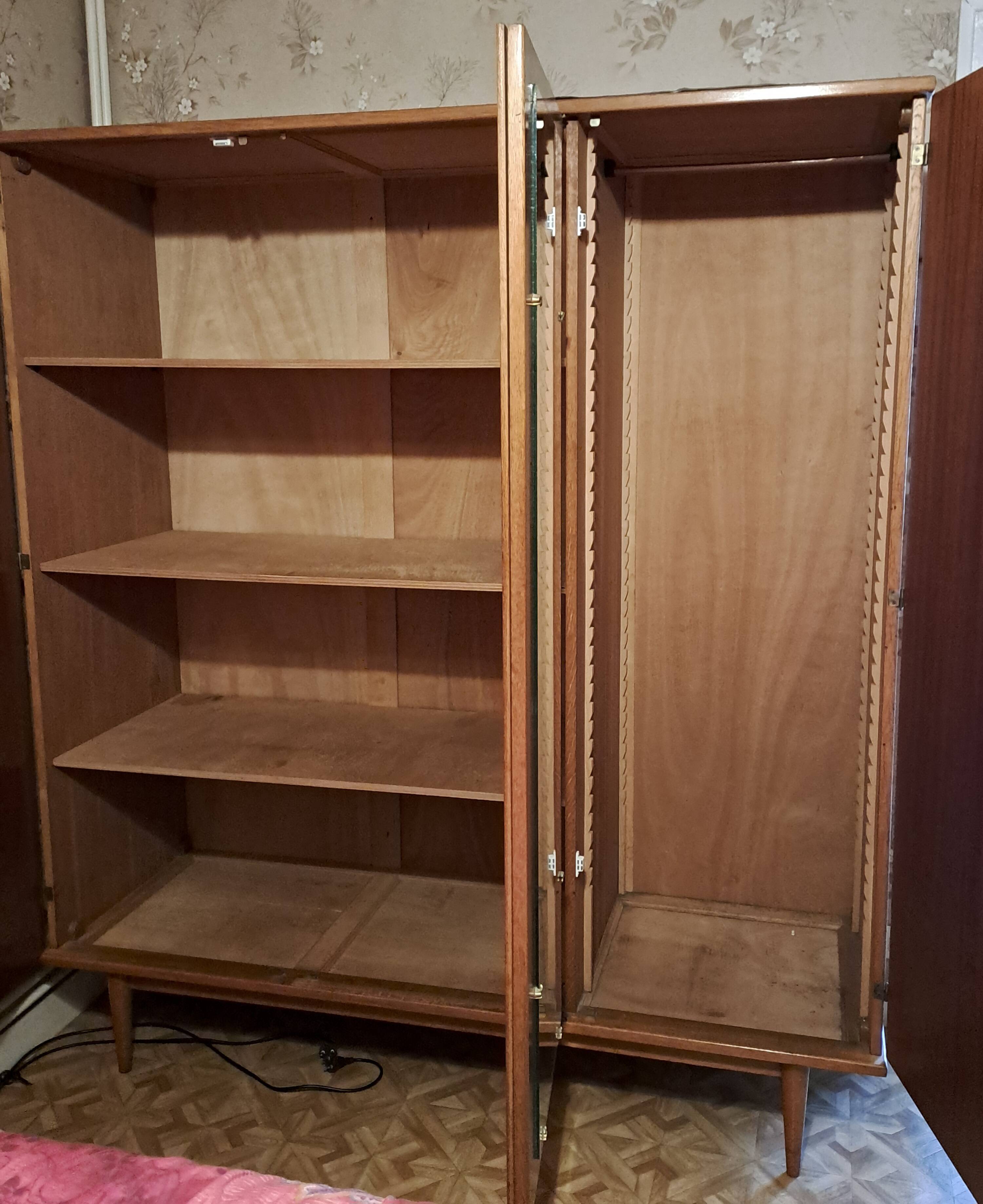 Vintage wooden wardrobe