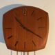 Scandinavian style Junghans teak clock in the 70s