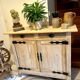 Parisian buffet in raw wood