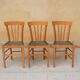 Wooden and rattan countryside canne chair