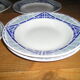 8-person St Amand tableware with Art Deco geometric patterns