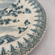 Flat plate iron earth Gien French earthenware eagle decoration - faience