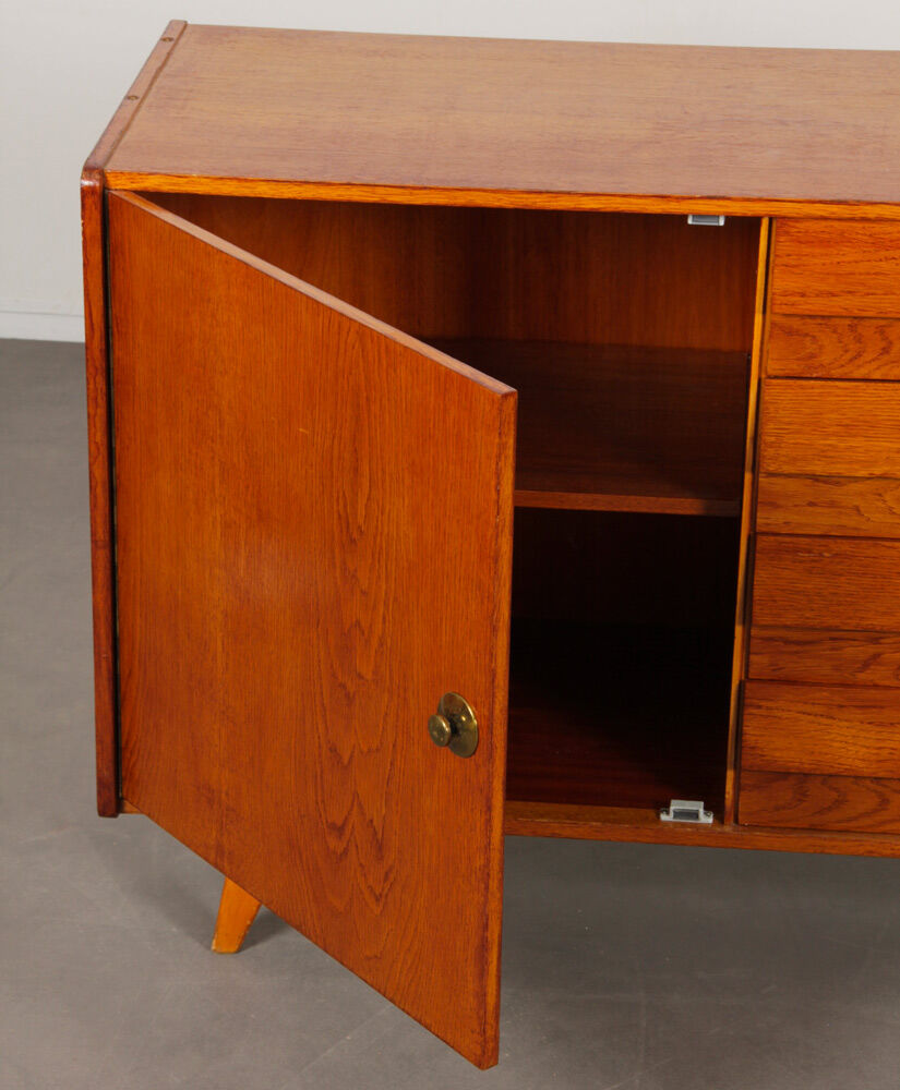 Vintage oak buffet by Jiri Jiroutek, model U-458, 1960