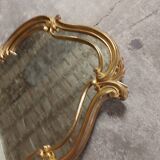 Old gilded wood mirror